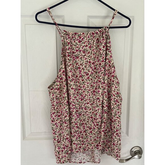 Time And Tru Floral Sleeveless Tank Top Size XL - Picture 4 of 6
